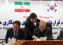 گزارش تصویری/ انعقاد 2 قرارداد سرمایه گذاری میان ایران و کره