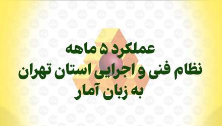 عملکرد ۵ ماهه نظام فنی و اجرایی استان تهران به زبان آمار